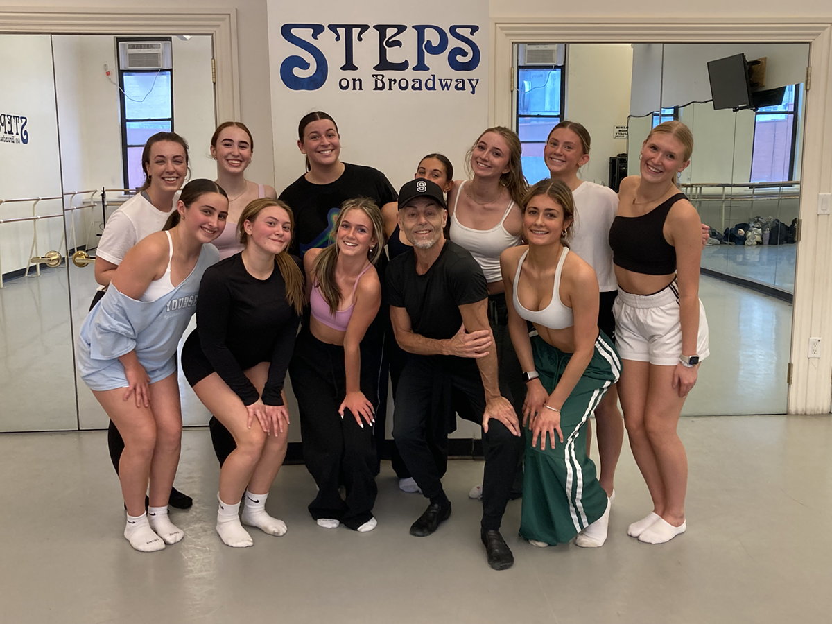 Group dance class visit from Wall High School with John Leggio 12/19/25
