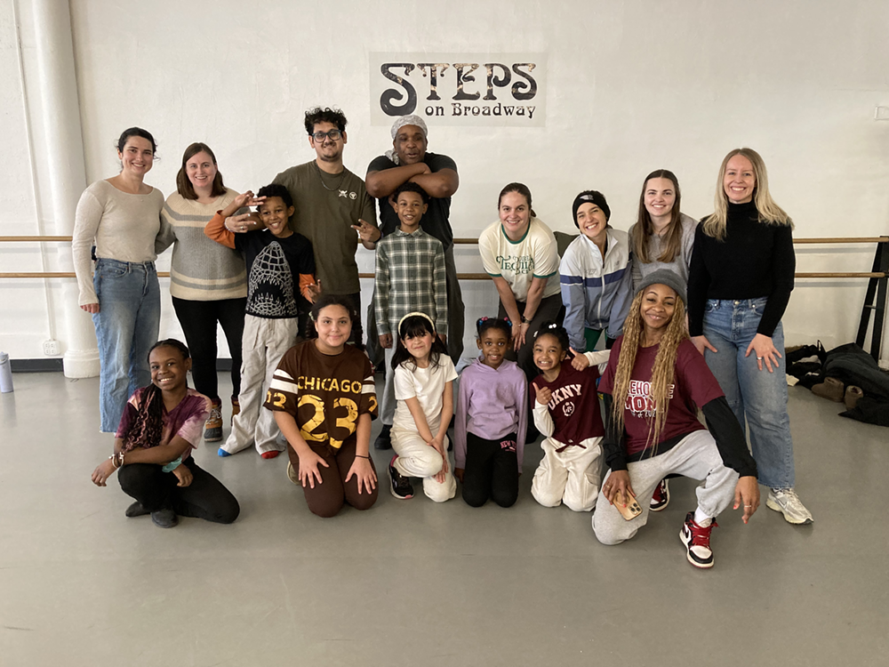 Group class visit from New York Junior League-Boys & Girls Club with Eboni Osavio 2/7/26