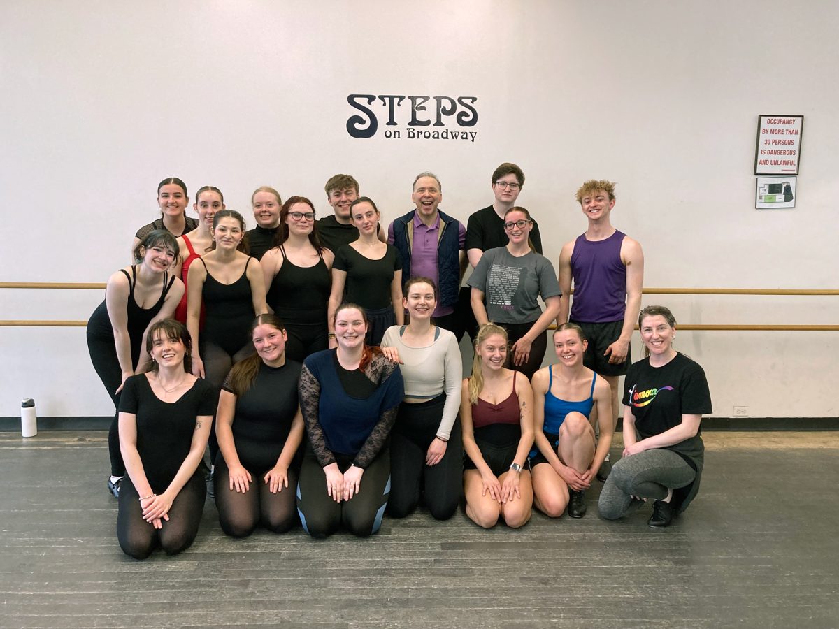 group dance class visit from Edinburgh College with Andrew Black 3/27/26