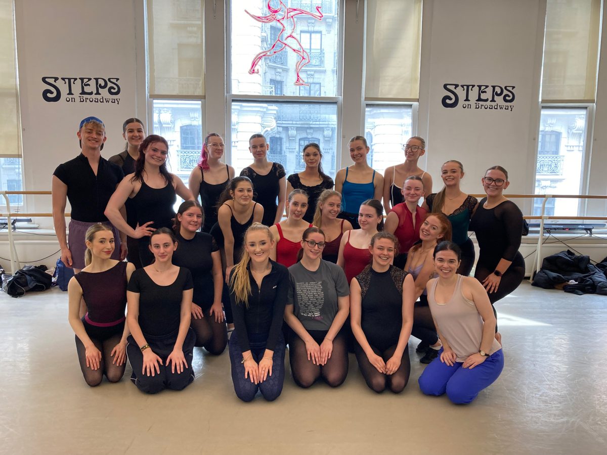 Group dance class visit from Edinburgh College with Rebecca Frazier 3/27/26