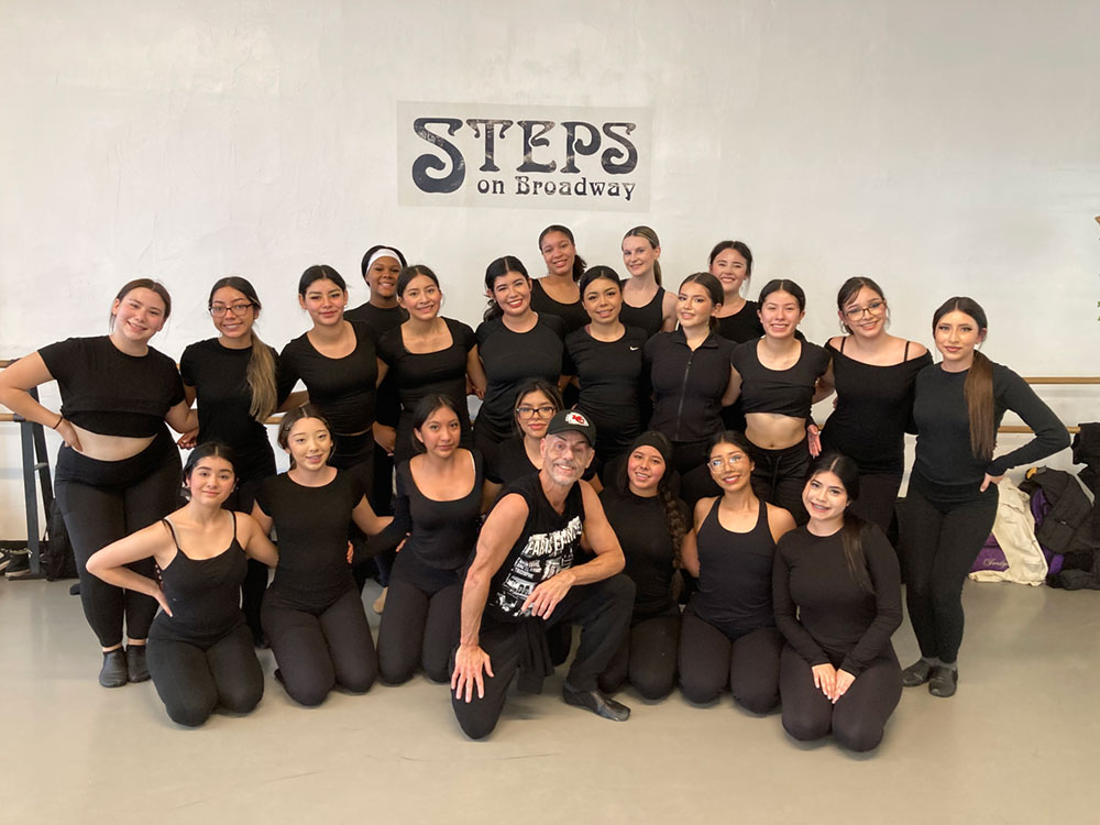 group dance class visit from Summit Travel-Sunset High School with John Leggio 3/14/26