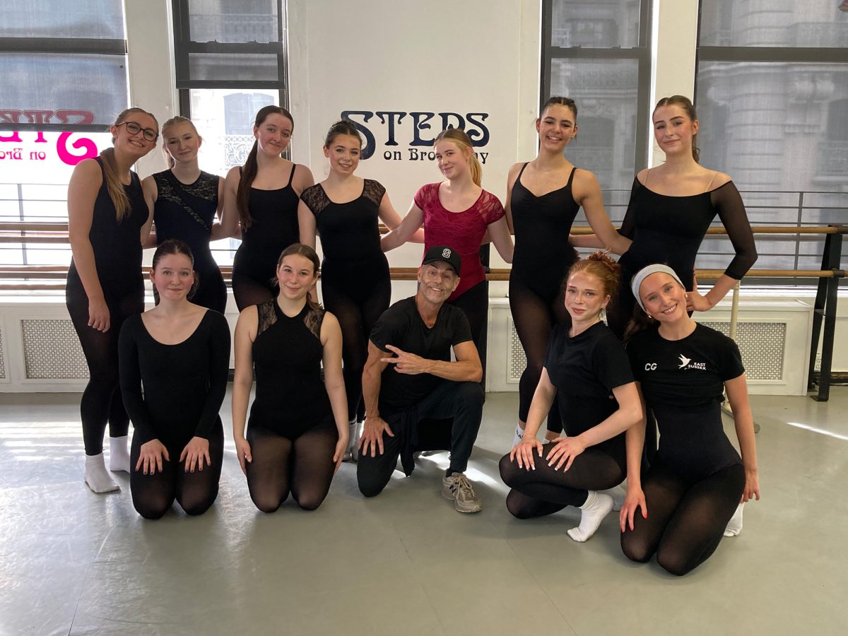Group dance class visit from Travelbound UK/East Sussex College with John Leggio 3/2/26