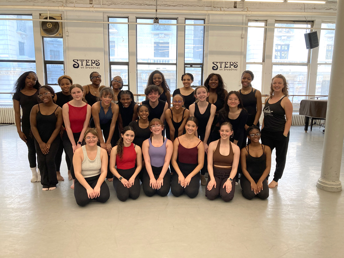 Group dance class visit from Educational Travel Adventures-Davidson Fine Arts Academy with Cori Swanson 4/9/26