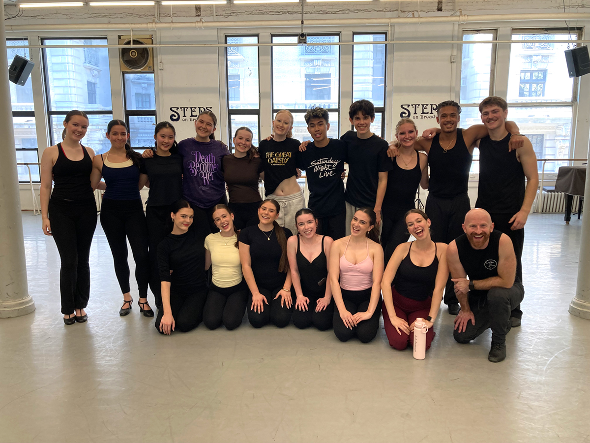 Group dance class visit from US Group Planners-McDonald Performing Arts College with Chip Abbott 4/7/26