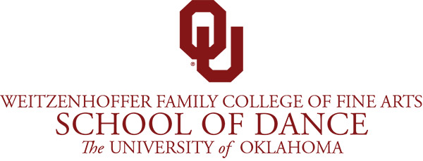 University of Oklahoma School of Dance, text based logo