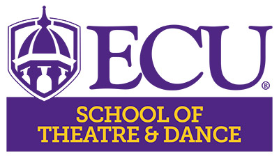 East Carolina University School of Theater and Dance text based logo