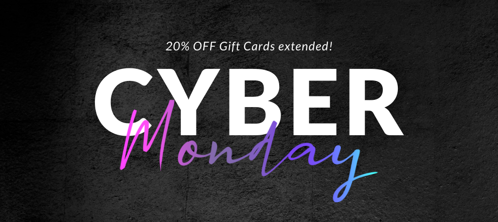 cyber monday, poster, discounts on Steps gift cards