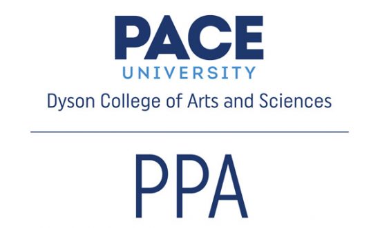 Pace university arts program logo